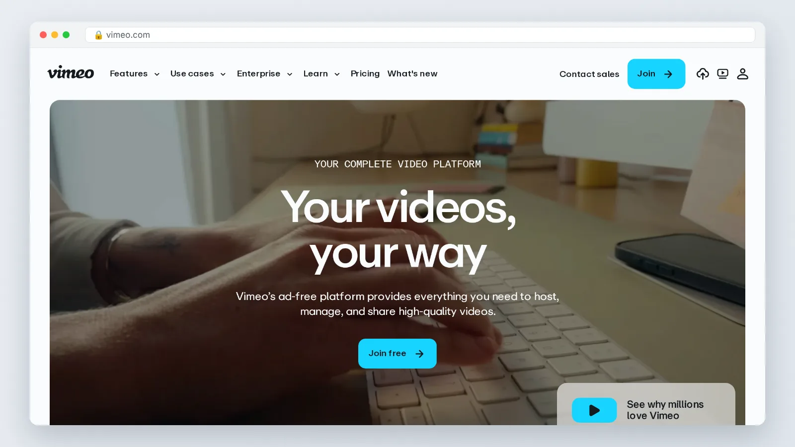Vimeo official site preview